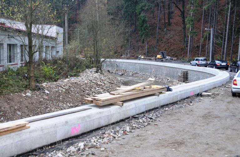 Stavba obnovy silnice Chrastava N. Ves